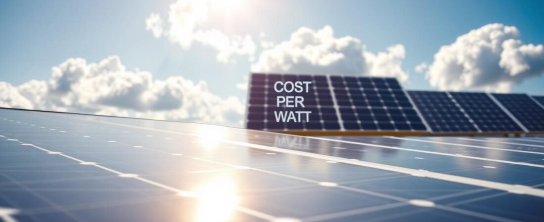 Solar Panel Cost per Watt: Your Comprehensive Guide