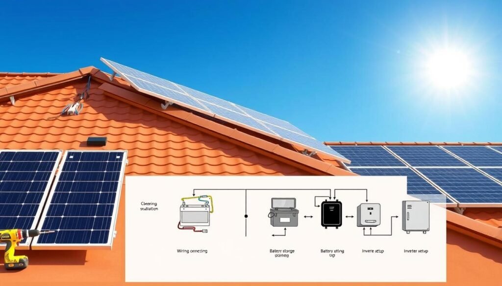 solar panel installation diagram